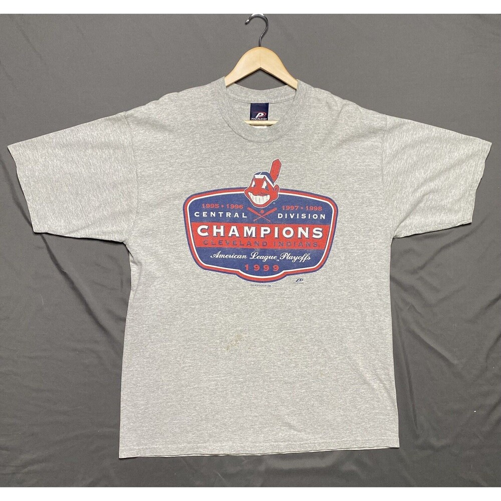Vintage 1999 Pro Player Cleveland Indians Chief Wahoo Champions Men’s Size XL